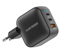 Silver Monkey Ładowarka GaN Smart Trio 70W PD Czarna - 1417249 - zdjęcie 7